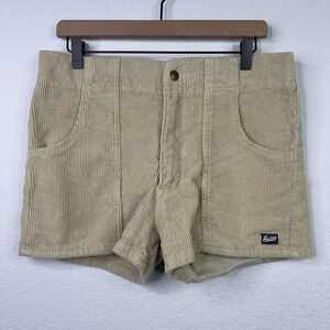 Hammies Shorts Mens 34 Tan Corduroy Relaxed Fit Casual Summer Beach 70s Retro